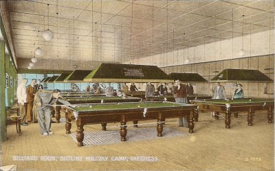 Billiard Room, Butlins
		      Holiday Camp, Skegness